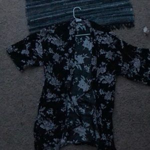 floral print robe